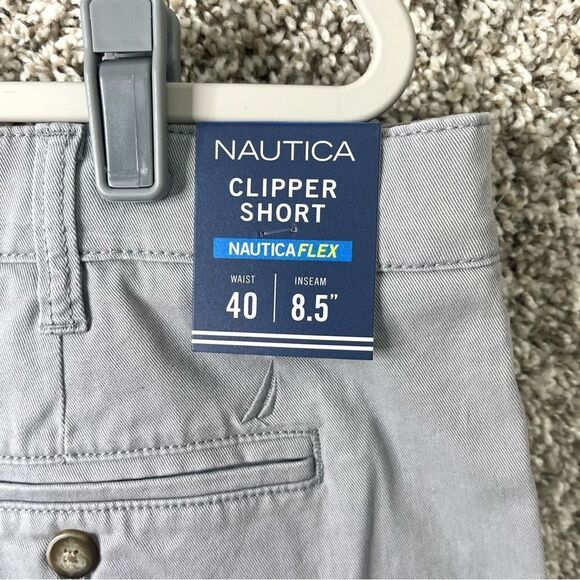 Nautica Shorts Men’s 40 Flex Gray Clipper Classic Fit 8.5” NWT - Picture 6 of 8